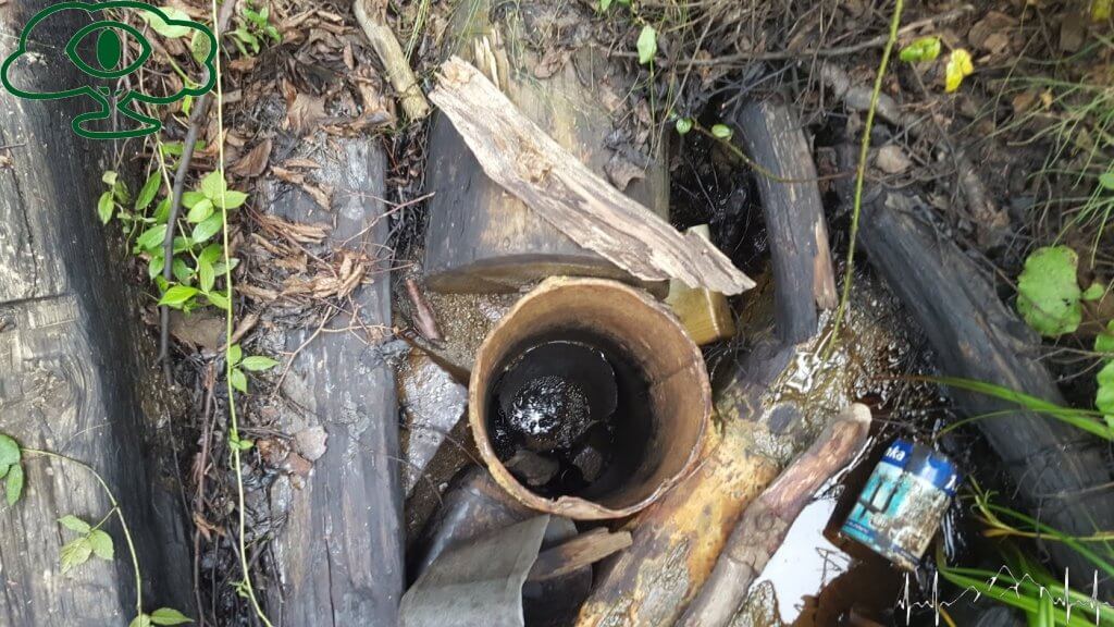 Kopalnie Ropy naftowej w Bieszczadach- kopanka ropy naftowej w Bieszczadach szyb 2