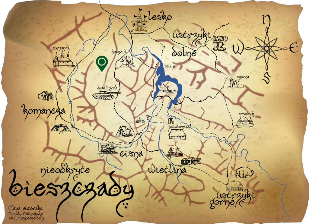 Samochodowy szlak Bieszczady wg Barnaby. Pk 12 Choceń