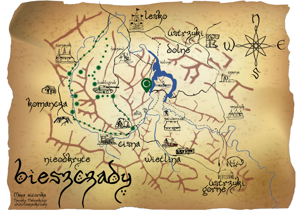 Samochodowy szlak Bieszczady wg Barnaby. Pk 16 Cerkiew w Górzance