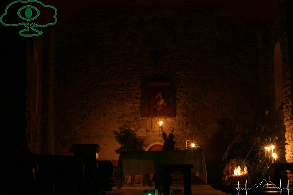 Samochodowy szlak Bieszczady wg Barnaby. Pk 19 Łopienka - w nocy