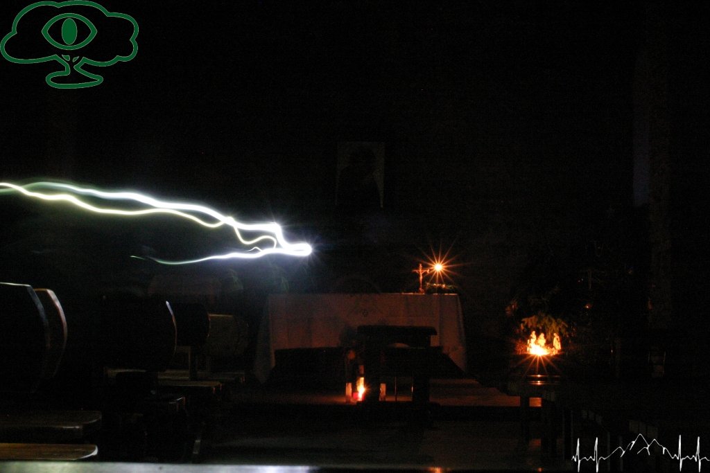 Samochodowy szlak Bieszczady wg Barnaby. Pk 19 Łopienka - w nocy