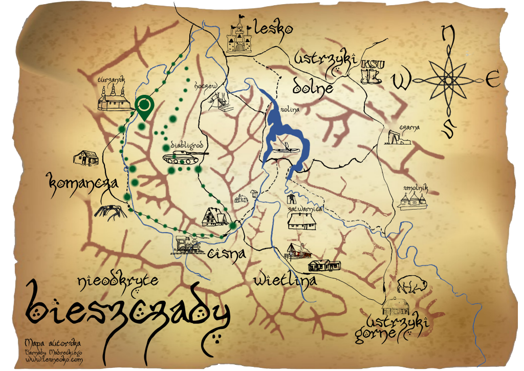 Samochodowy szlak Bieszczady wg Barnaby. Pk 9 Cerkiew w Turzańsku